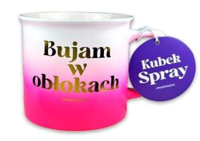 Kubek spray - Bujam w obłokach. Wydawca: PAN DRAGON. SmakLiter.pl Opakowanie Kubek spray - Bujam w obłokach