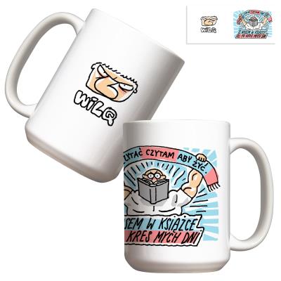 Kubek - Wilq Z nosem w książce 44ml. Wydawca: Molom. SmakLiter.pl Opakowanie Kubek - Wilq Z nosem w książce 44ml