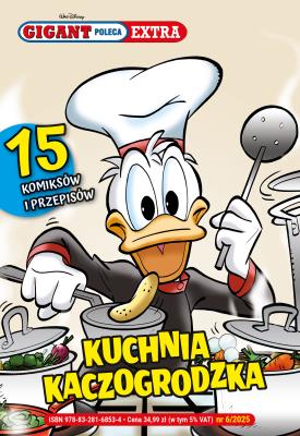 Kuchnia kaczogrodzka. Gigant Poleca Extra. Tom 6/2025. Autor: Opracowanie zbiorowe. SmakLiter.pl Okładka książki Kuchnia kaczogrodzka. Gigant Poleca Extra. Tom 6/2025