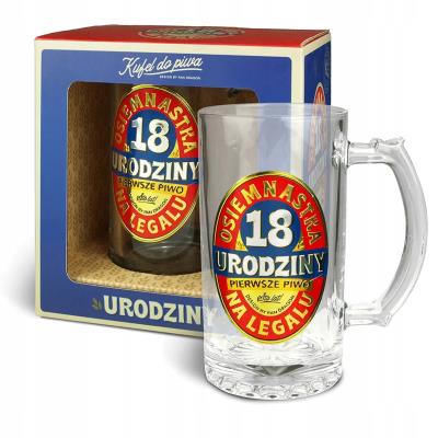 Kufel Good Boy 18 Urodziny. Wydawca: PAN DRAGON. SmakLiter.pl Opakowanie Kufel Good Boy 18 Urodziny