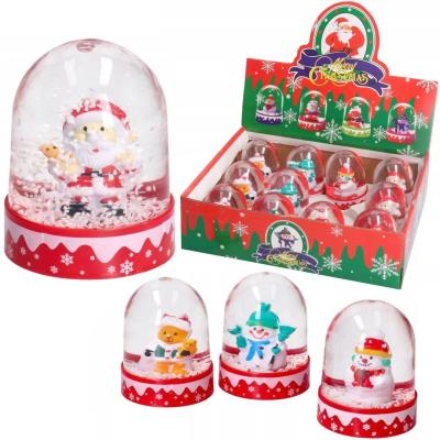 Opakowanie Kula śnieżna świąteczna platikowa MIX