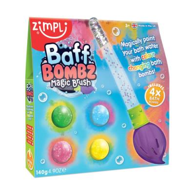 Opakowanie Kule do zabawy zestaw 4 szt. z pędzlem Baff Bombz Magic Brush 3+, Zimpli Kids