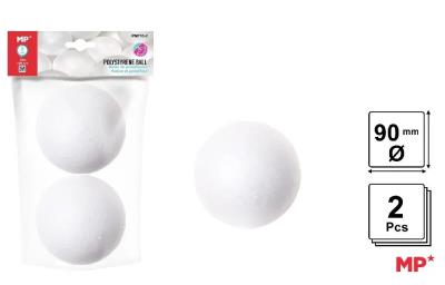 Opakowanie Kulki styropianowe do zdobienia 90mm 2szt