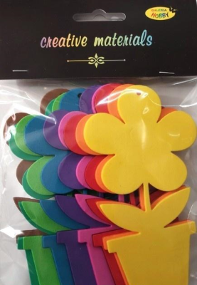 Kwiat w doniczce z pianki 9,5x12cm 9szt. Wydawca: Galeria Hobby. SmakLiter.pl Opakowanie Kwiat w doniczce z pianki 9,5x12cm 9szt