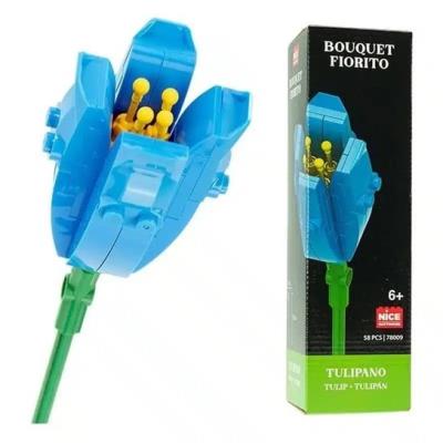 Opakowanie Kwiaty z klocków Tulipan