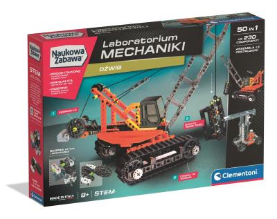 Laboratorium mechaniki Dźwig 50402. Wydawca: Clementoni. SmakLiter.pl Opakowanie Laboratorium mechaniki Dźwig 50402