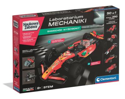 Laboratorium mechaniki Samochód wyścigowy 50403. Wydawca: Clementoni. SmakLiter.pl Opakowanie Laboratorium mechaniki Samochód wyścigowy 50403