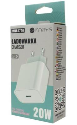 Opakowanie Ładowarka sieciowa 20W USB-C biała