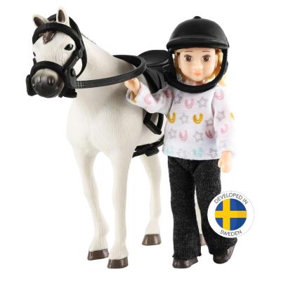 Opakowanie Lalka dżokejka zestaw z koniem