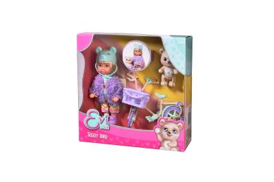 Opakowanie Lalka EL Evi 12cm misiowy rower