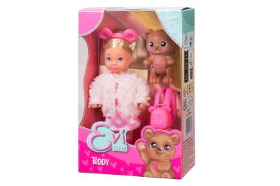 Lalka EL Evi 12cm w stroju misia. Wydawca: SIMBA. SmakLiter.pl Opakowanie Lalka EL Evi 12cm w stroju misia