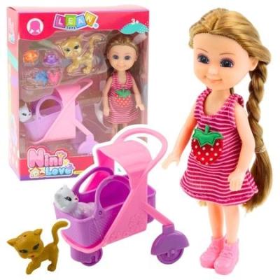 Opakowanie Lalka mini z akcesoriami różowa