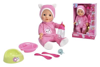 Opakowanie Lalka w Kociej piżamce 30 cm + akcesoria