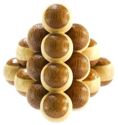 Opakowanie Łamigłówka 3D Bamboo Cannon Balls poziom 1/4