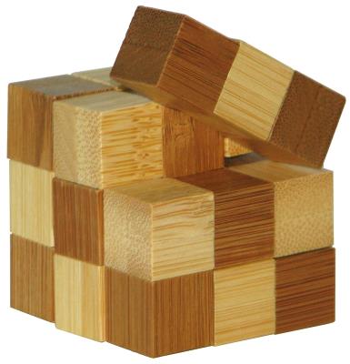 Opakowanie Łamigłówka 3D Bamboo Snake Cubes poziom 2/4