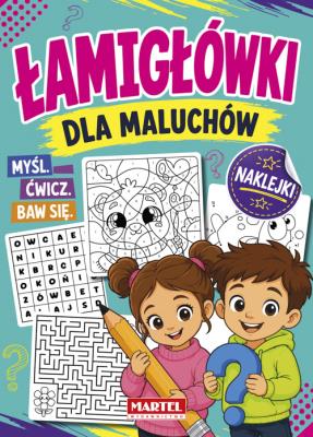 Okładka książki Łamigłówki dla maluchów z naklejkami
