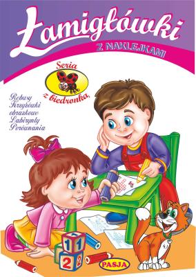 Okładka książki Łamigłówki z naklejkami
