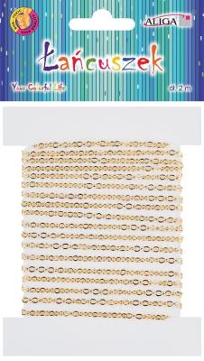 Opakowanie Łańcuszek w kolorze złotym 2,5mmx2m