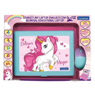 Opakowanie Laptop edukacyjny 124 funkcje Jednorożec