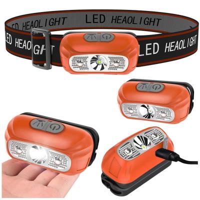 Opakowanie Latarka czołowa LED dwa tryby ładowanie USB