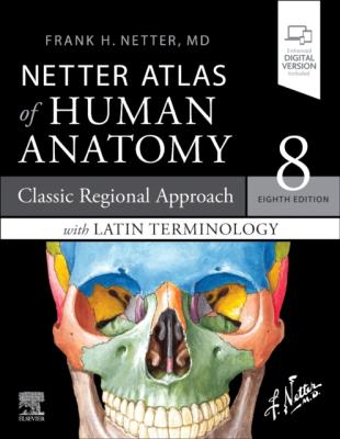 Okładka książki LATIN TERMINOLOGY Netter Atlas of Human Anatomy: Classic Regional Approach with Latin Terminology