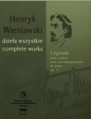 Okładka książki Legenda na skrzypce i fortepian op. 17