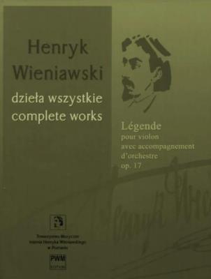 Okładka książki Legenda nuty na skrzypce i orkiestrę op. 17
