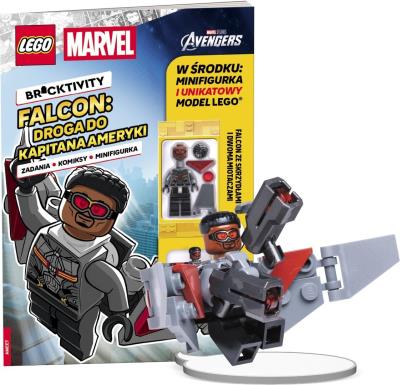 Okładka książki Lego Avengers. Falcon. Droga do Kapitana Ameryki