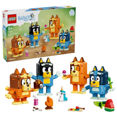 Opakowanie LEGO Bluey rodzina Blue z klocków 11217