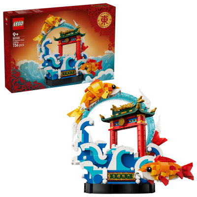Opakowanie LEGO Chinese Festivals Karp przeskakujący przez Smoczą Bramę 80120
