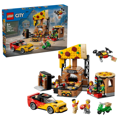 Opakowanie LEGO City Dostawa Pizzy z pojazdami 60496