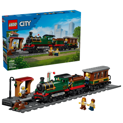 Opakowanie LEGO City Retro Pociąg z lokomotywą parową 60511