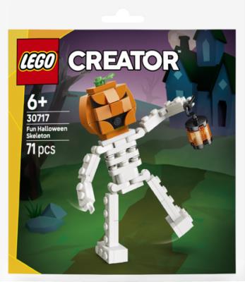 Opakowanie LEGO Creator Śmieszny Halloweenowy Szkielet 30717