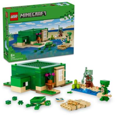 Lego Minecraft Domek na plaży żółwi 21254. Wydawca: LEGO. SmakLiter.pl Opakowanie Lego Minecraft Domek na plaży żółwi 21254