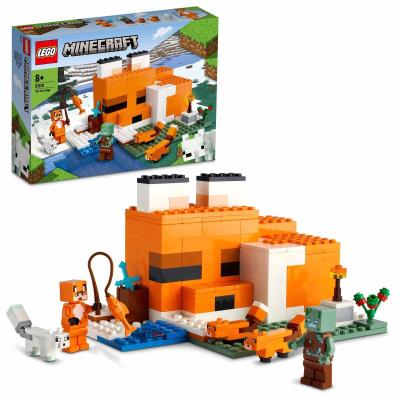 Lego Minecraft Siedlisko lisów 21178. Wydawca: LEGO. SmakLiter.pl Opakowanie Lego Minecraft Siedlisko lisów 21178