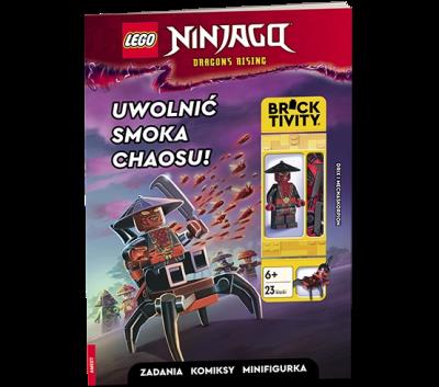 Lego Ninjago Uwolnić Smoka Chaosu! LNC-6739. Autor: Opracowanie zbiorowe. SmakLiter.pl Okładka książki Lego Ninjago Uwolnić Smoka Chaosu! LNC-6739