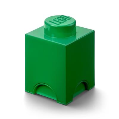 Opakowanie Lego pojemnik klocek jedynka zielony