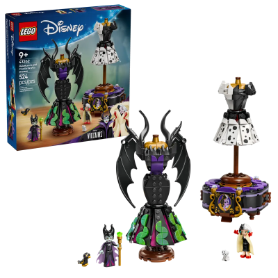 Opakowanie LEGO(R) DISNEY CLASSIC 43262 Suknie Diaboliny i Cruelli De Mon