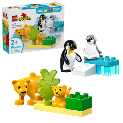 Opakowanie LEGO(R) DUPLO 10442 Rodziny dzikich zwierząt: pingwiny i lwy