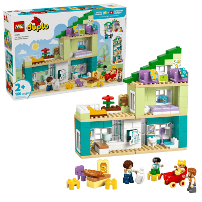 Opakowanie LEGO(R) DUPLO 10470 Nowoczesny dom rodzinny 3 w 1 z figurkami