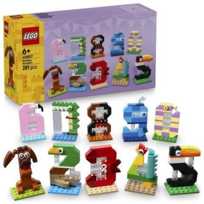Opakowanie LEGO(R) ICONIC 40807 (4szt) Urodzinowe cyferki