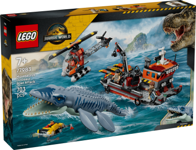 Opakowanie LEGO(R) JURASSIC WORLD 77983 Atak mozazaura na łódź