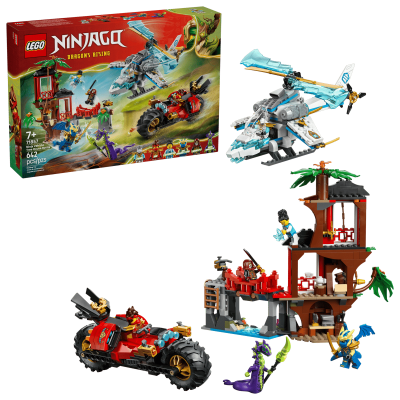Opakowanie LEGO(R) NINJAGO 71857 Bitwa ninja: domek na drzewie z pojazdami