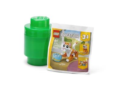Opakowanie LEGO(R) pojemnik z klockami Animals 3w1 - zielony
