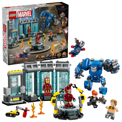 Opakowanie LEGO(R) SUPER HEROES 76315 Laboratorium Iron Mana: Zbrojownia