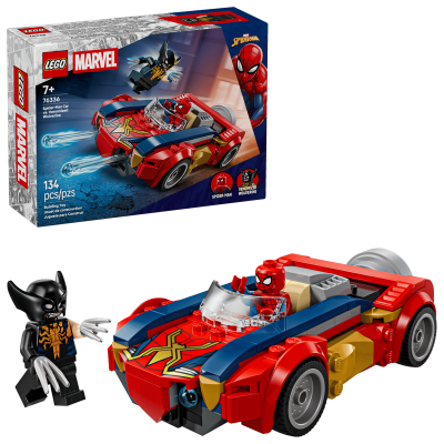 Opakowanie LEGO(R) SUPER HEROES 76336 Spider-Man w samochodzie kontra zvenomowany Wolverine