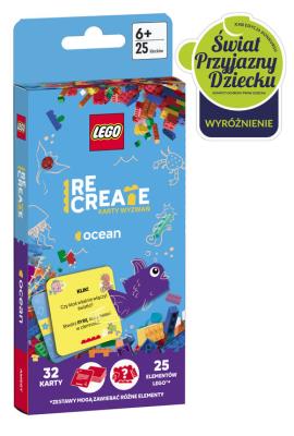 Lego Recreate. Karty Wyzwań. Ocean. Autor:   Praca zbiorowa. SmakLiter.pl Okładka książki Lego Recreate. Karty Wyzwań. Ocean