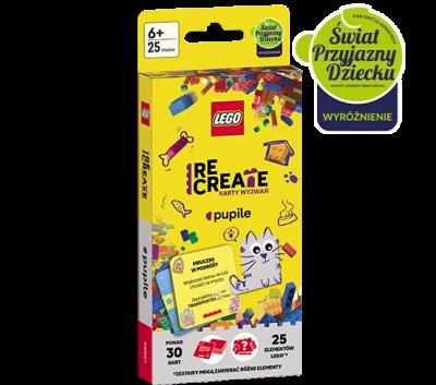 Lego Recreate. Karty wyzwań. Pupile. Autor: Ameet Studio. SmakLiter.pl Okładka książki Lego Recreate. Karty wyzwań. Pupile