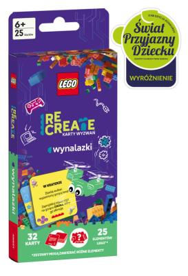 Lego Recreate. Karty Wyzwań. Wynalazki. Autor:   Praca zbiorowa. SmakLiter.pl Okładka książki Lego Recreate. Karty Wyzwań. Wynalazki