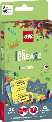 Opakowanie LEGO. Recreate. Karty wyzwań. Zamek